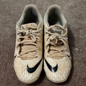 Nike Kids White and Black Cleats